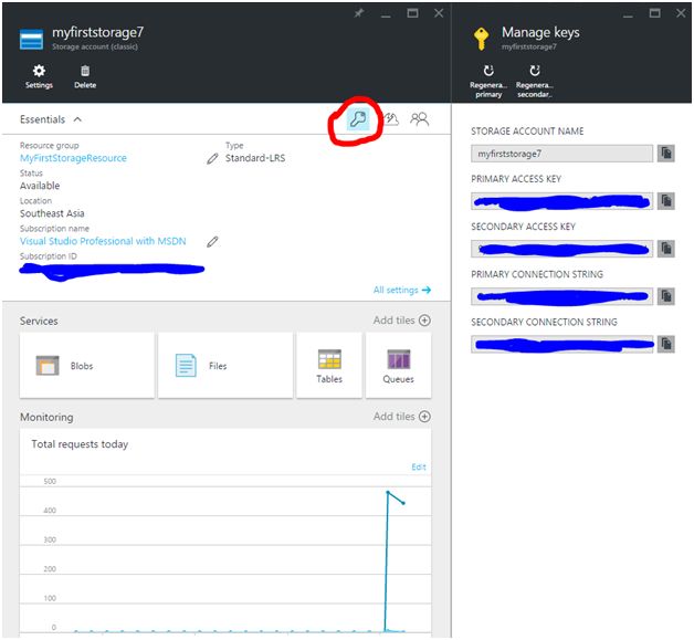 Azure Storage Blob Storage, Create, and Access Files